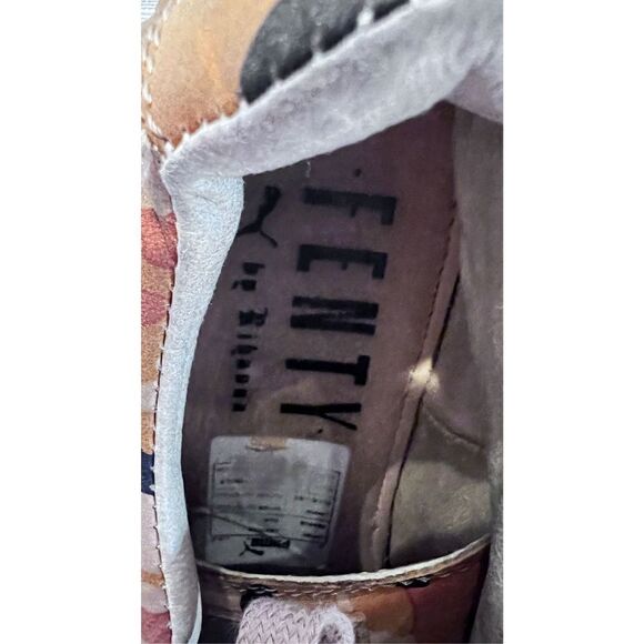 Puma FENTY BY RIHANNA CAMOUFLAGE LEATHER SNEAKERS WOMENS SIZE 6.5 - Picture 3 of 14
